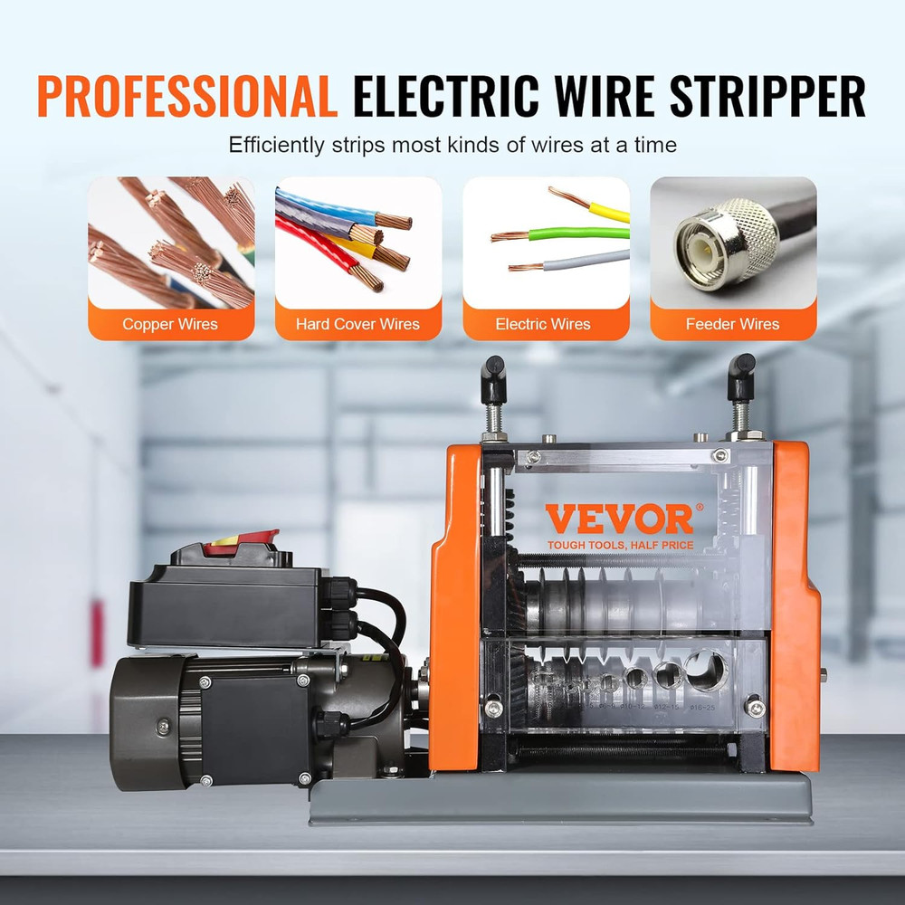 Electric Wire Stripping Machine, 0.06''-0.98'' Automatic Wire Stripper Machine,