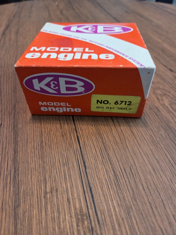 k&b veco .19 r/c series 71 nitro engine