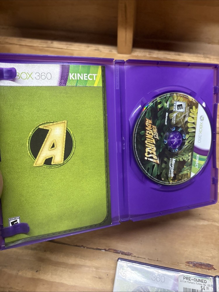 Microsoft 1414 Xbox 360 Kinect Sensor Bar & 10 Games - TESTED NICE DISCS!