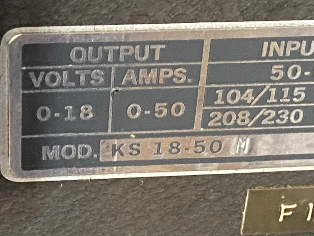 KEPCO KS18-50M POWER SUPPLY