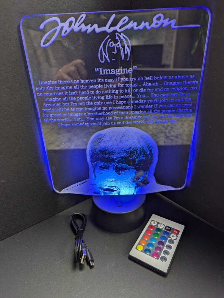 John Lennon Imagine L.E.D. Large light display
