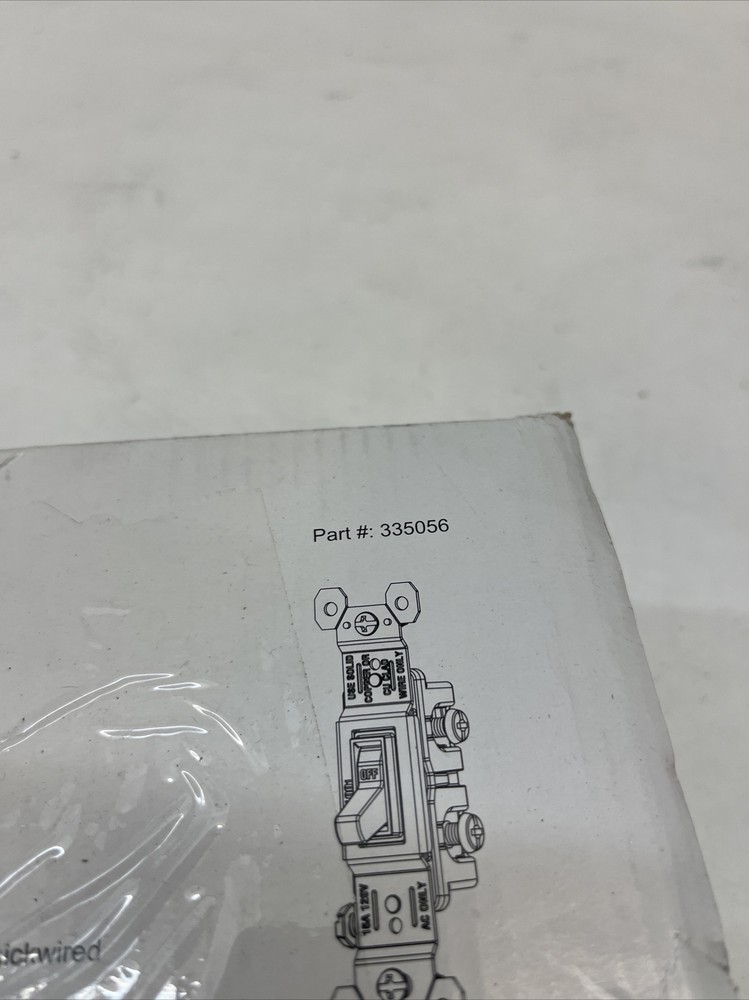 Maintenance Warehouse® 15 Amp 1-Pole Quick/Side-Wired Toggle Wall Switch 10-Pack