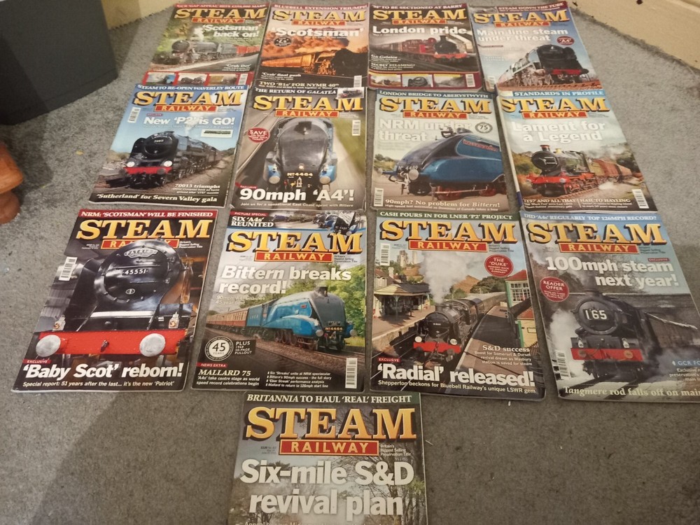 steam railway magazine 2013 complete 13 issues