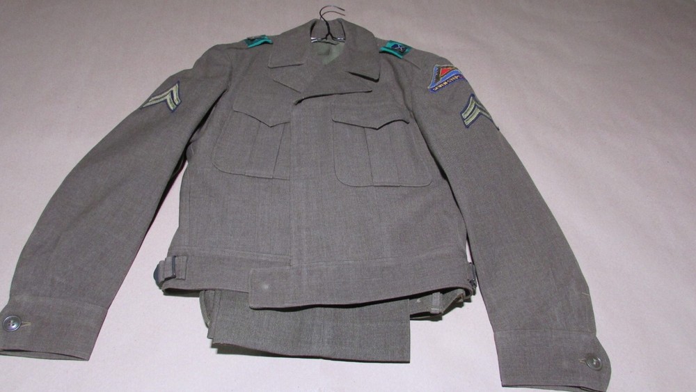 US 7th Army Uniform 7 Steps to Hell Patch Jacket Pants Korean War Era 1948
