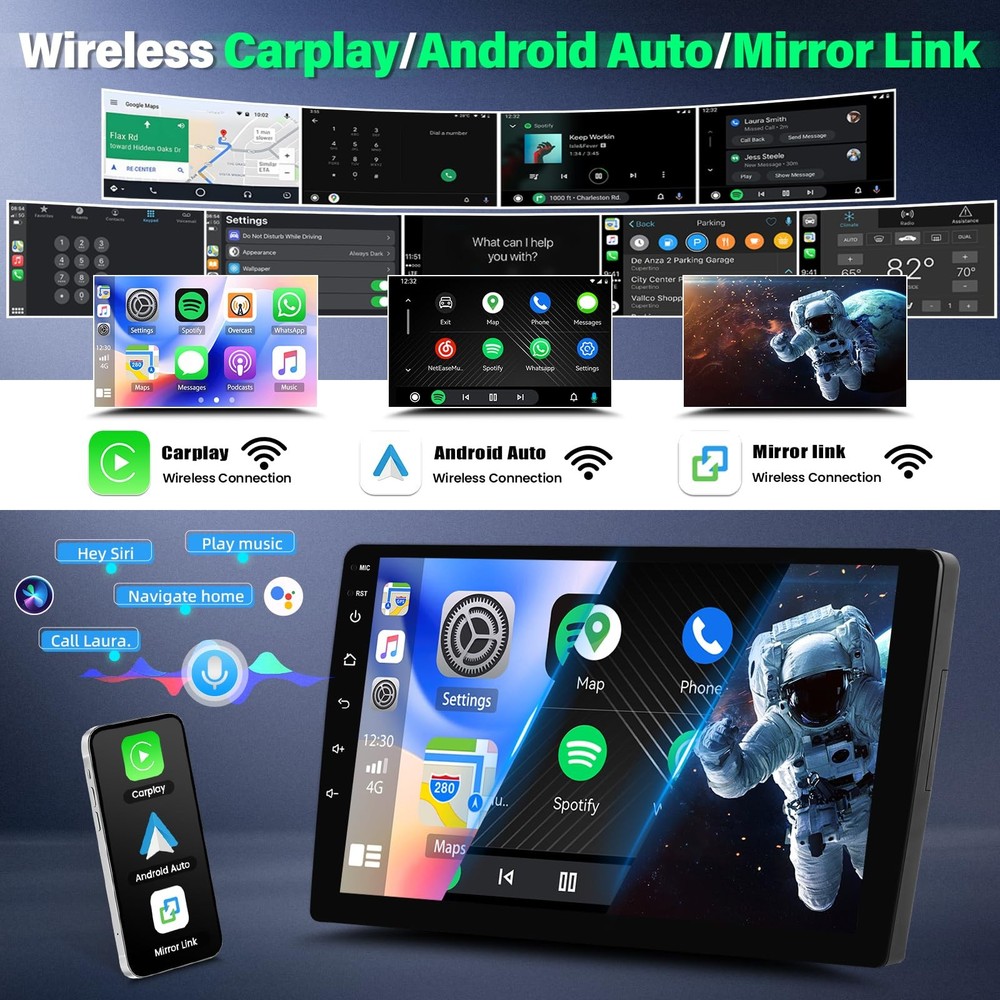 Aztek 2001-2005 Car Stereo Wireless Carplay Android Auto GPS Backup Camera