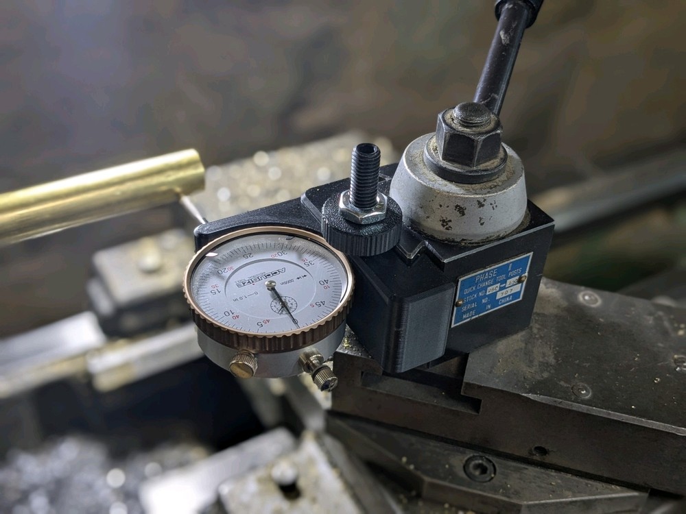 Indicator Holder for AXA Lathe Quick Change Toolpost | For 3/8" Dial Indicators