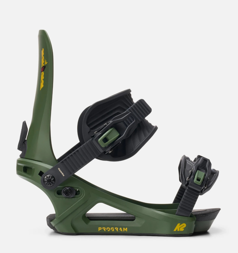 2026 NIB Mens K2 Program Snowboard Bindings $390 M dopamine green