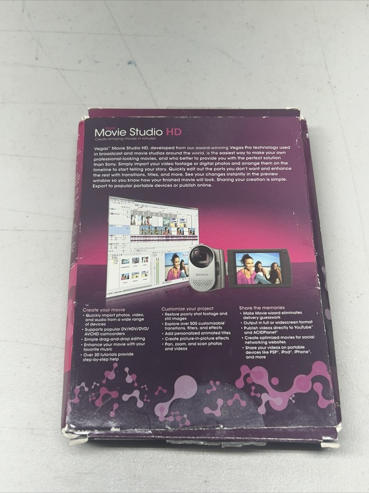 Sony Movie Studio HD Version 9