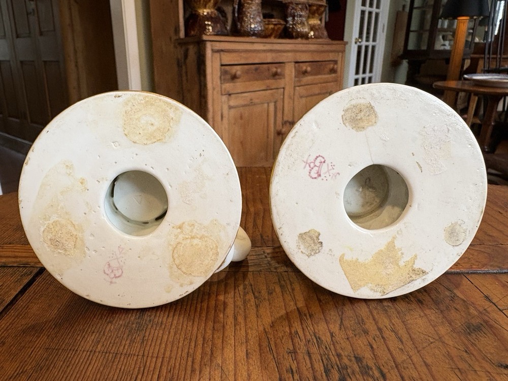 Derby Biting Serpent Candlesticks