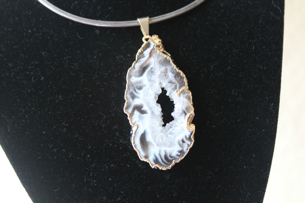 Geode Slab Pendant from Brazil R250