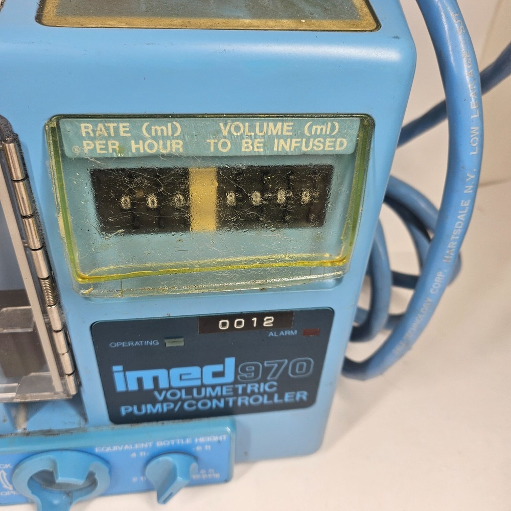Imed 970 Volumetric Pump Controller Vintage UNTESTED AS-IS