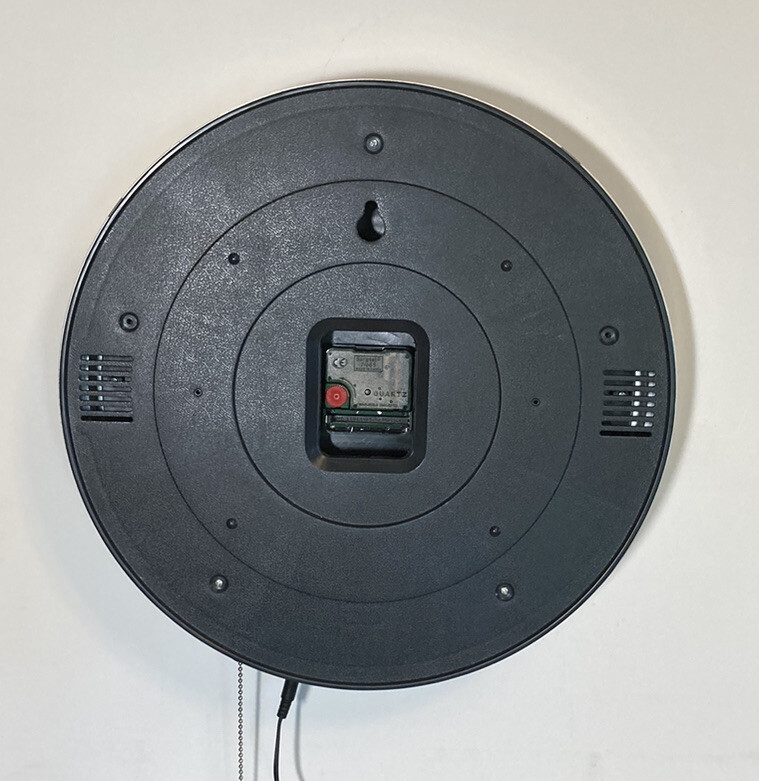 Dr Pepper logo neon wall clock