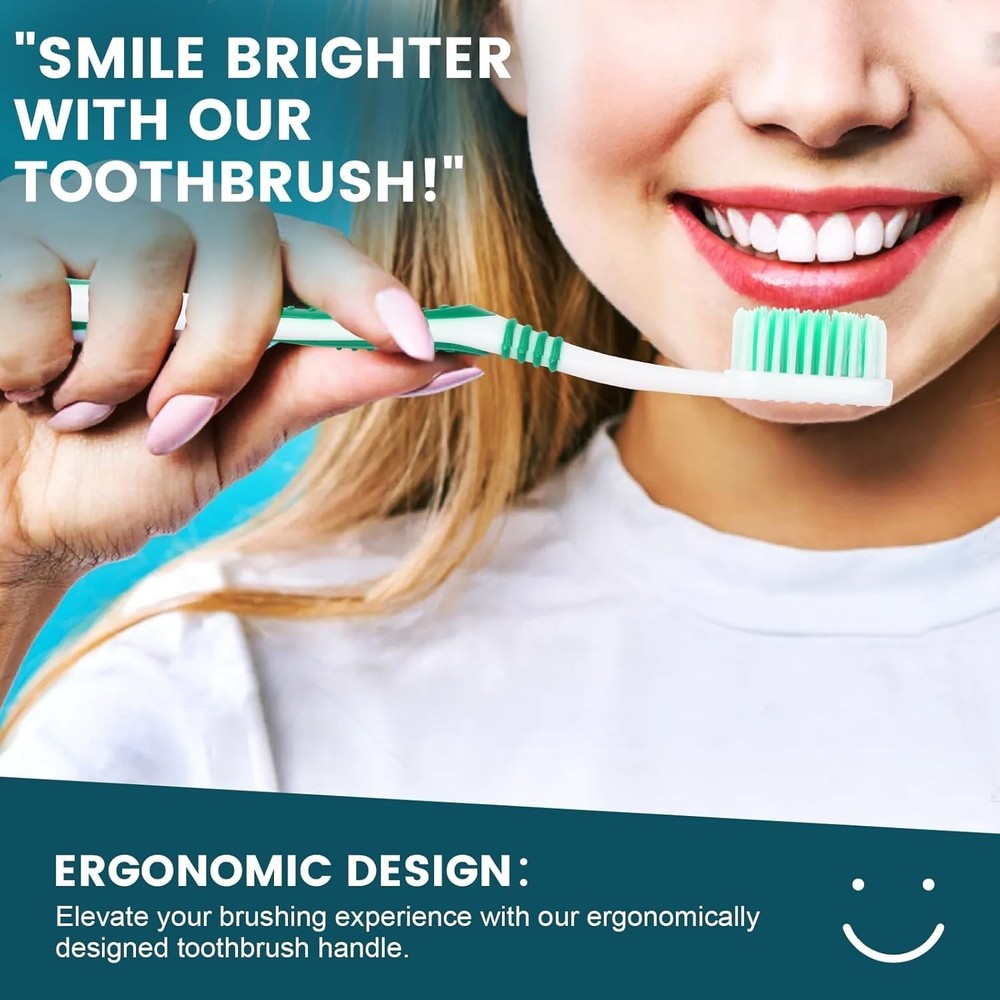 50 PCS Disposable Toothbrush with Toothpaste Bulk, Travel Toothpaste, Bulk Tooth