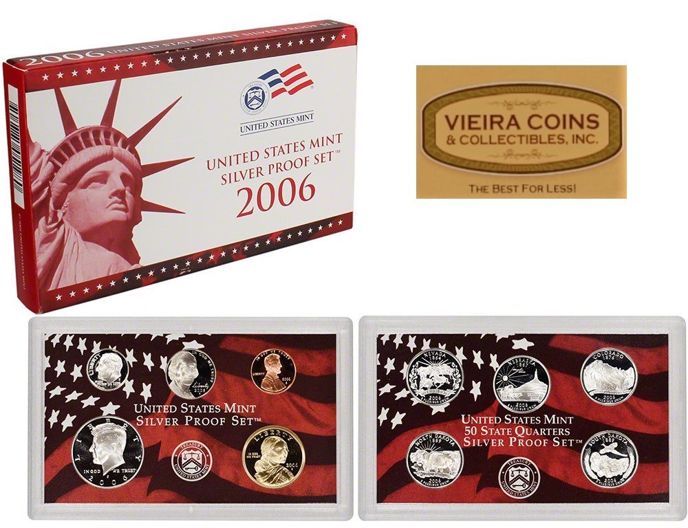 2006 Silver Proof Set, Box and COA - #C06