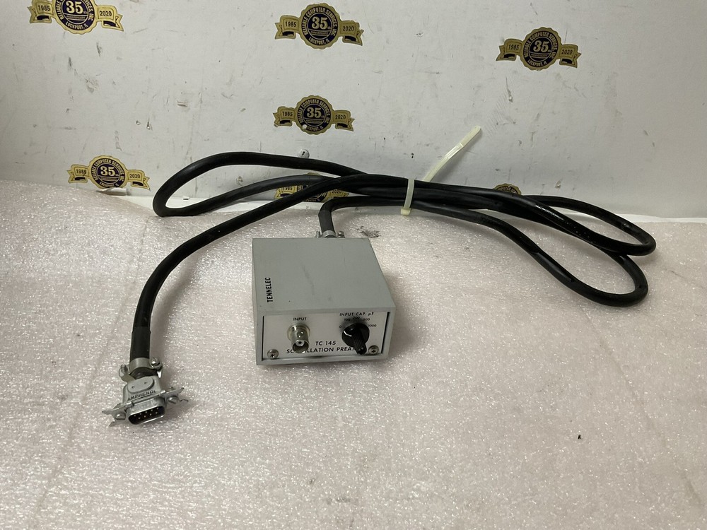 TENNELEC NIM computer module model # TC 145 Scintillation Preamp Amphenol cable