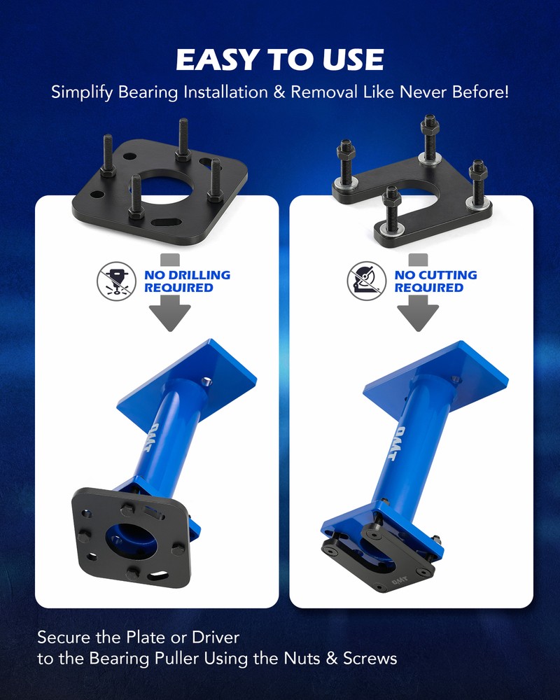 OMT Rear Axle Bearing Puller & Installer Tool Kit with ABS Tone Ring Driver Tool