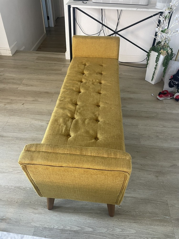 Yellow couches sofa