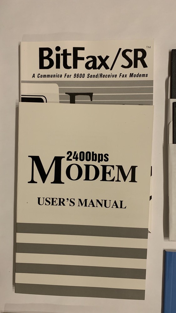 Vintage Computer Bundle - Internal Modem, Miscellaneous Software, Manuals