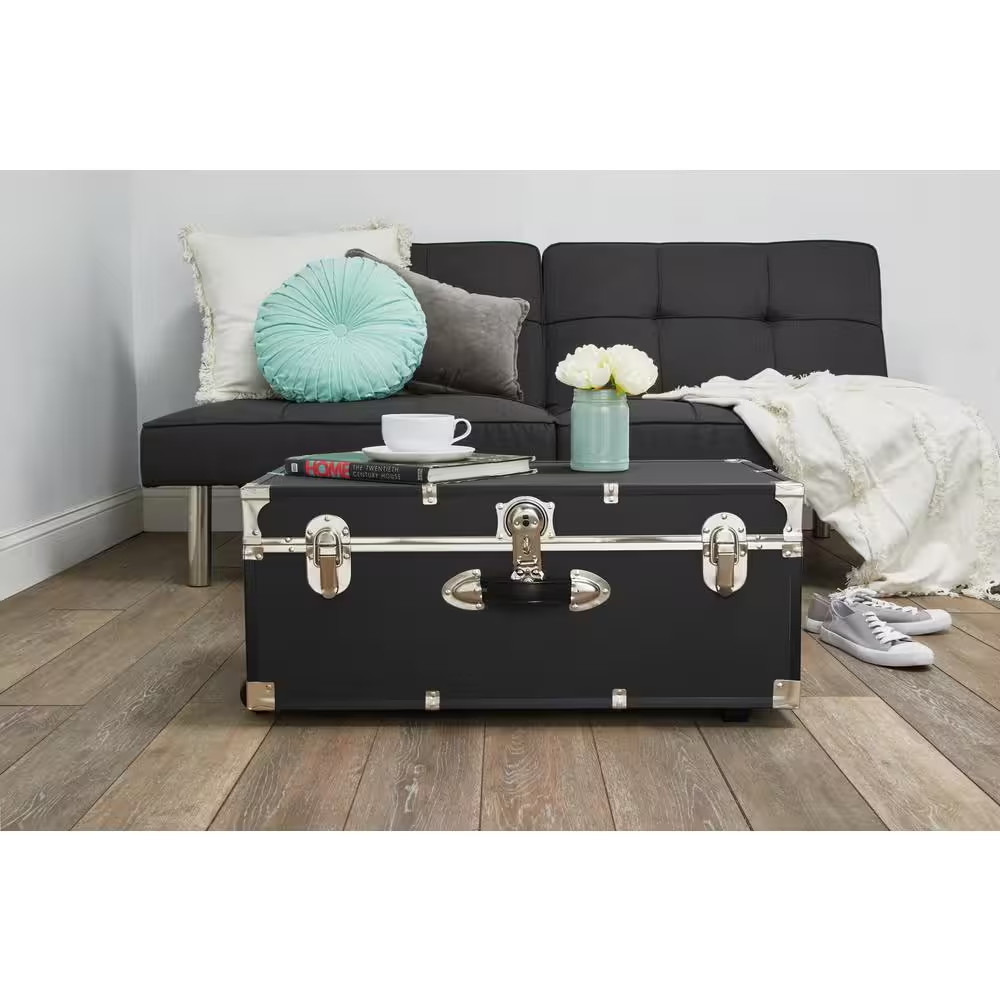 Seward Explorer 30 In. Trunk with Wheels & Lock, Black