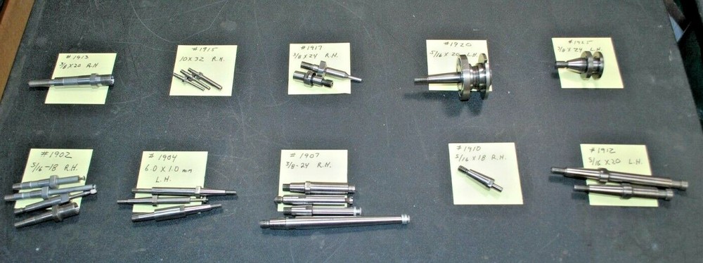 Misc Grinder - Spindle extensions or arbors - listing shows Thread info