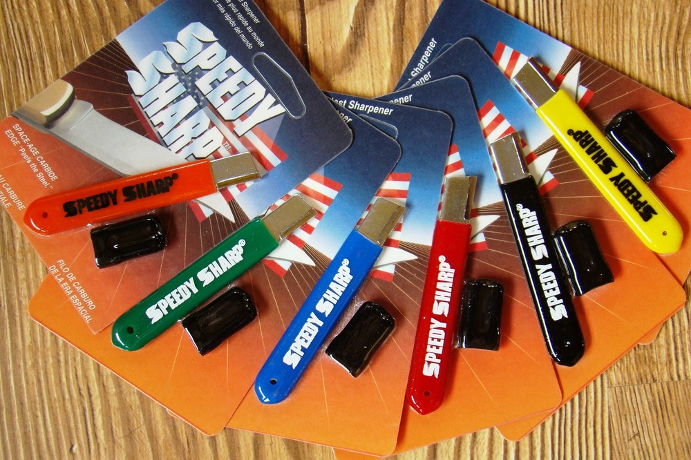 Speedy Sharp Carbide Knife Sharpener Original - 10 Pack Assorted Colors - NEW