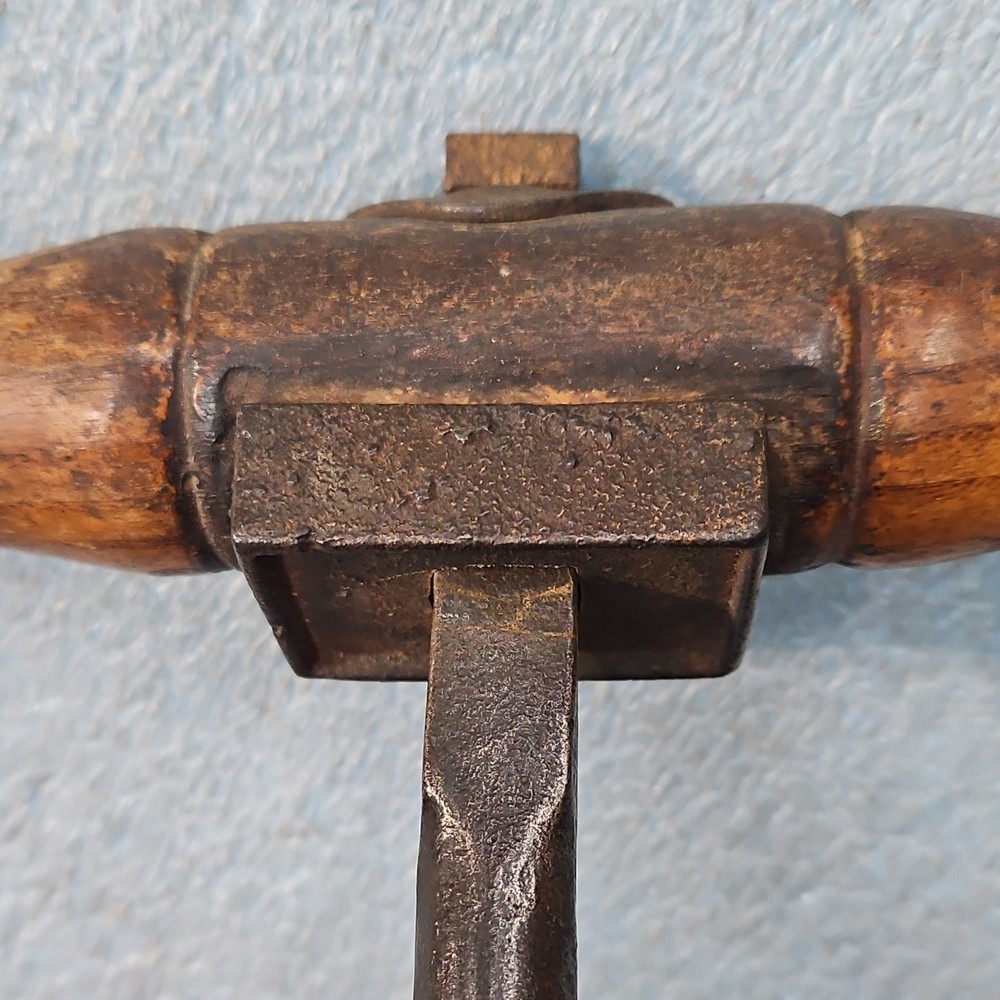Antique 2" Excelsior T-Handle Wood Auger Irwin Pattern Coarse Thread Frame Tool