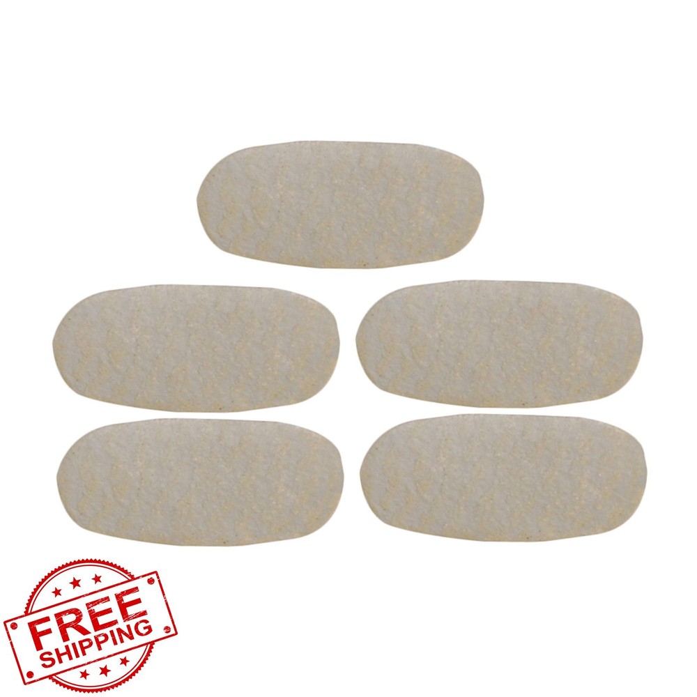 5PCS White Leather Violin Bridge String Protectors E-String