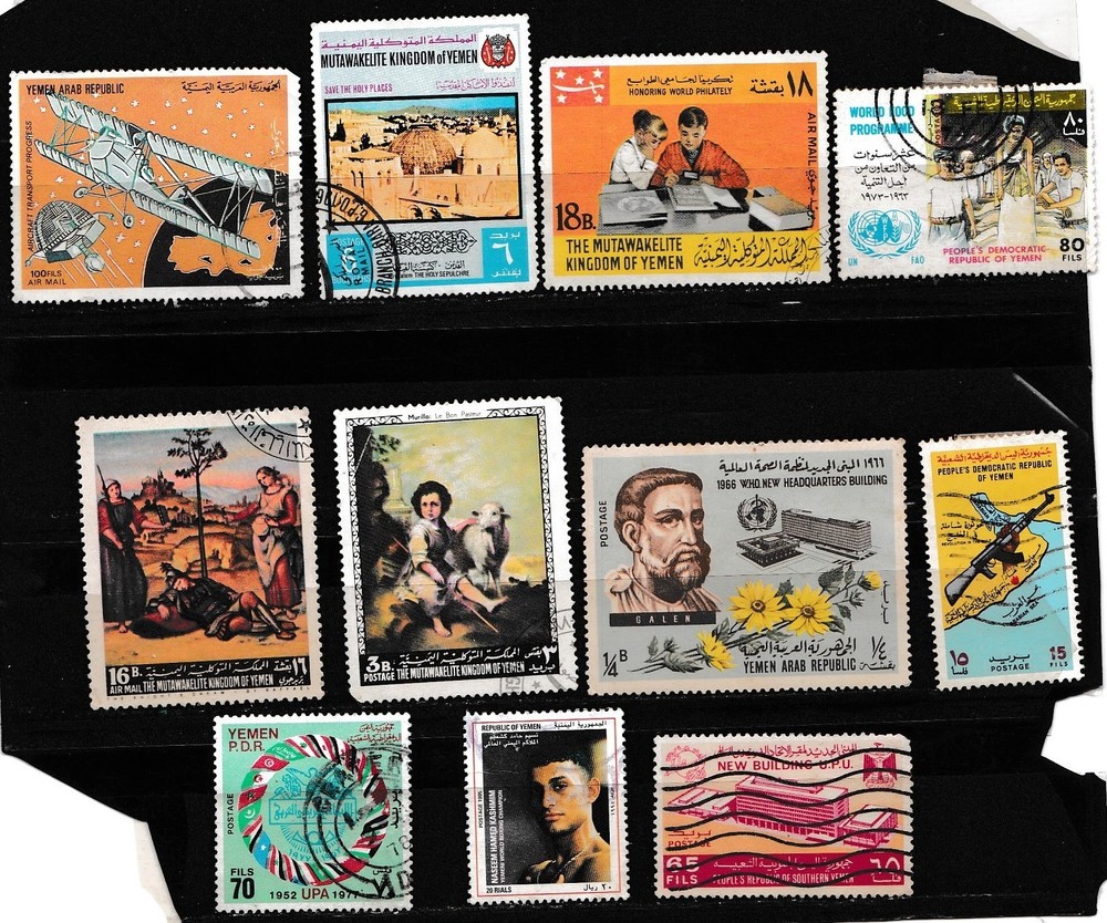 Yemen old stamps a lot.