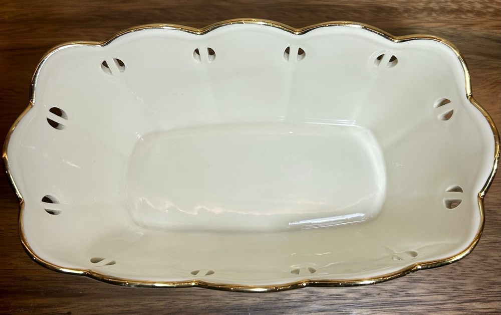 Lenox Pierced Ribbon Laced Dish