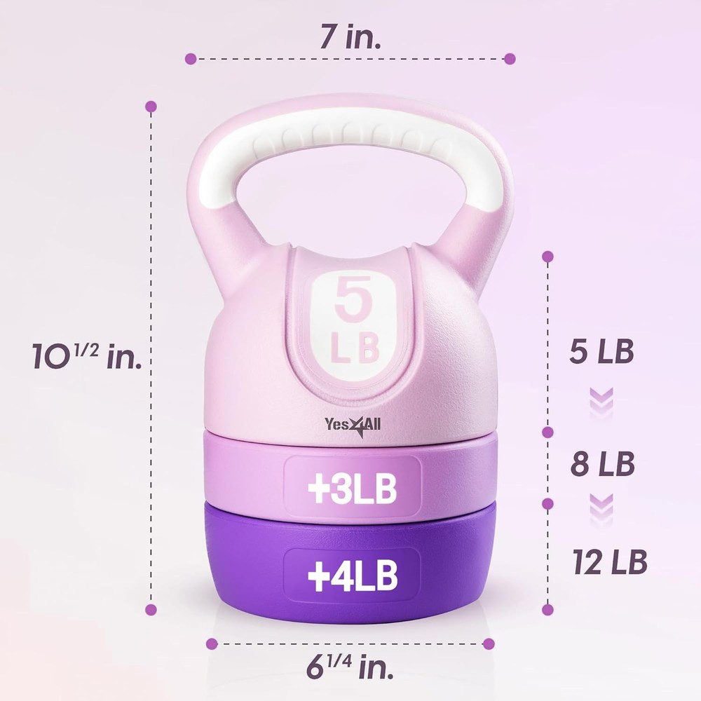 Kettlebell Sets Adjustable Kettlebell Set for Strength Training Workouts