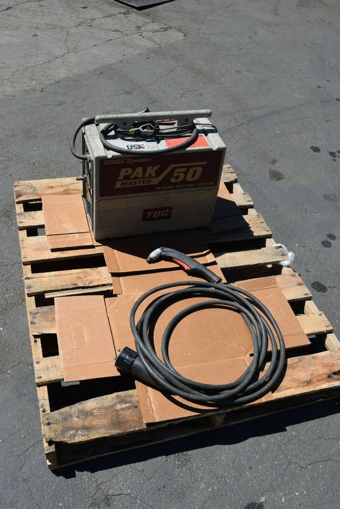 THERMAL DYNAMICS MASTER PAK 50 PLASMA CUTTING SYSTEM 1/2" CAP 90° TORCH GUARANTE