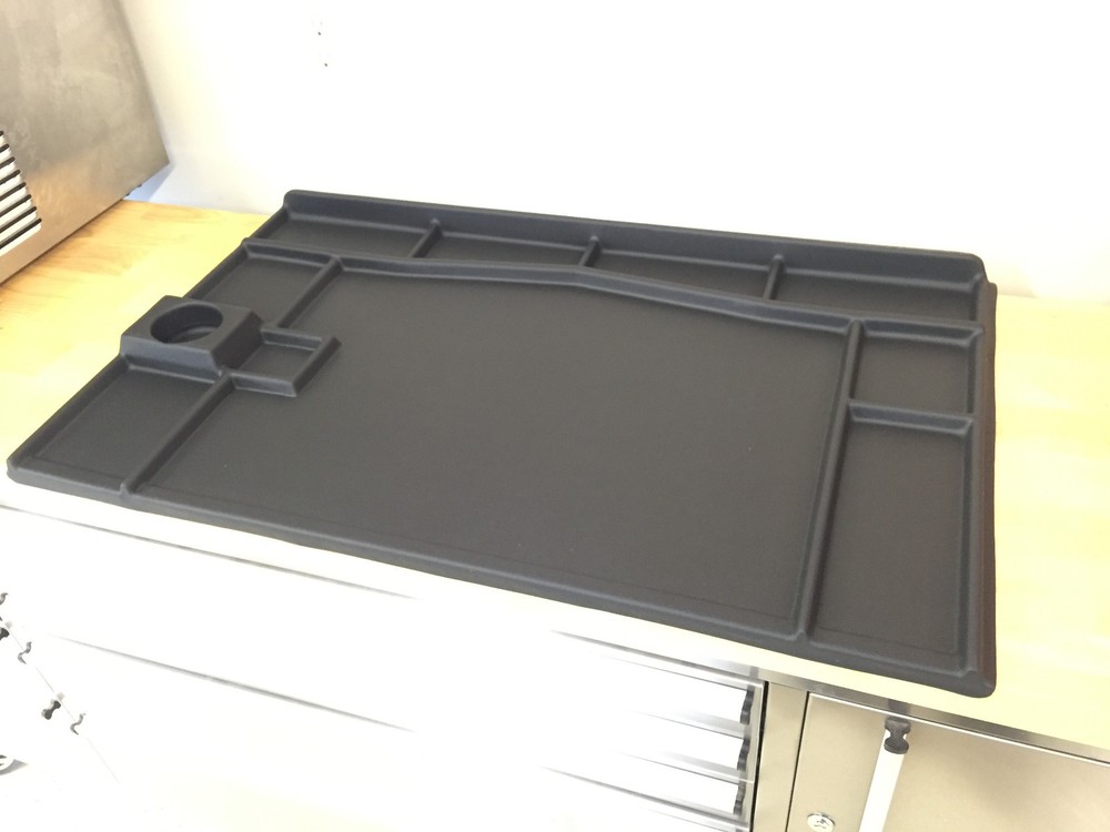Heavy duty Mechanics Rubber 3D tool Mat, bench top work mat, Tinkermat organizer