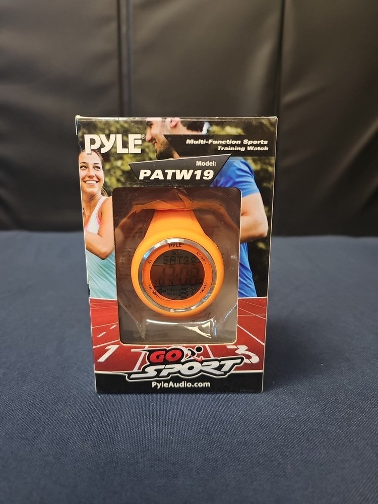 Pyle Sport Multi-Function Training Watch Pedometer Stopwatch Timer - Orange NEW