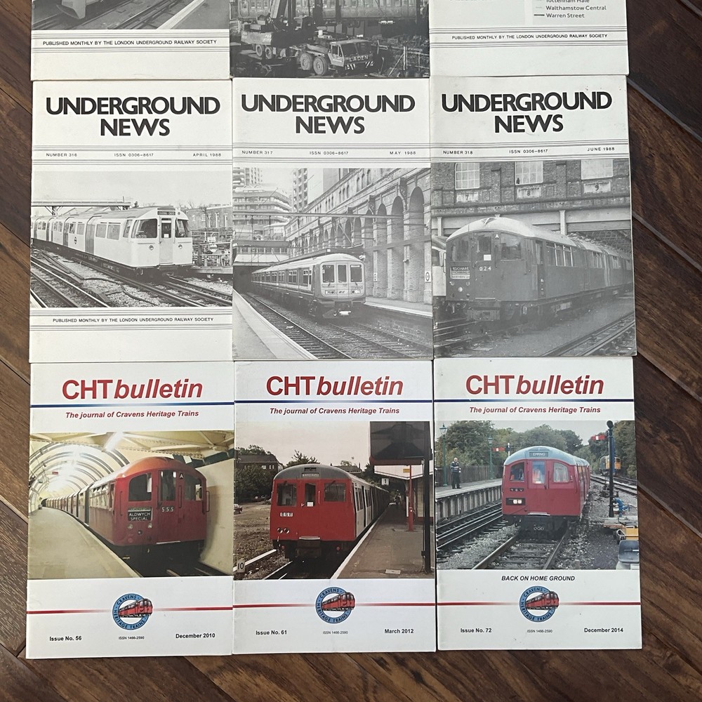 Underground News & CHT Bulletin Train Magazines Bundle