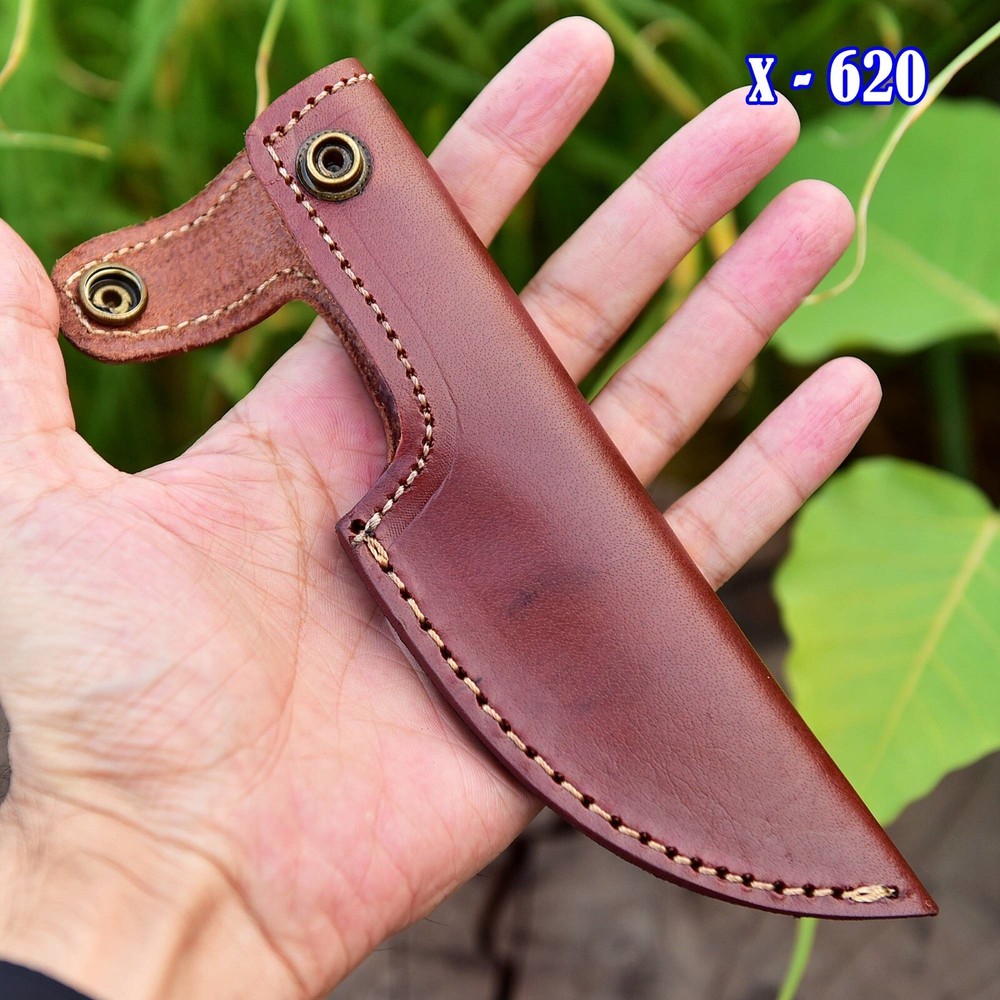 Leather knife sheath 4.5”Fixed Blade Knife Sheath Hand Craft Belt Loop