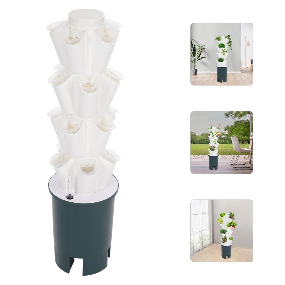 Hydroponics Growing System Kit Vertical Planting Tower 20 Hole Hydroponic Tower