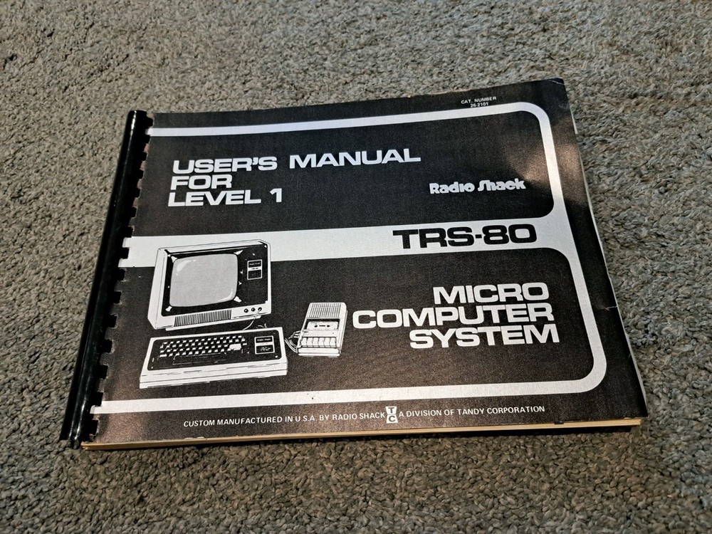 Radio Shack TRS-80 Micro Computer System User's Manual Level 1