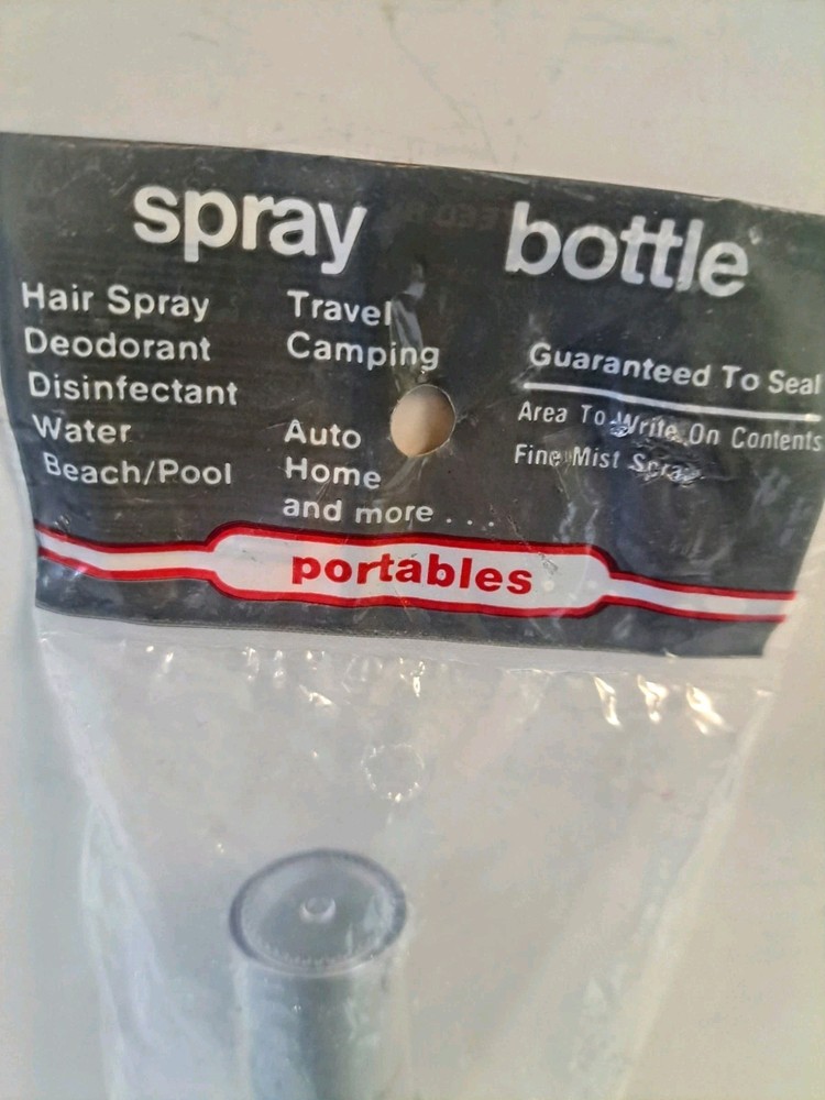 Portables Spray Bottle 5 1/2" Tall Plastic