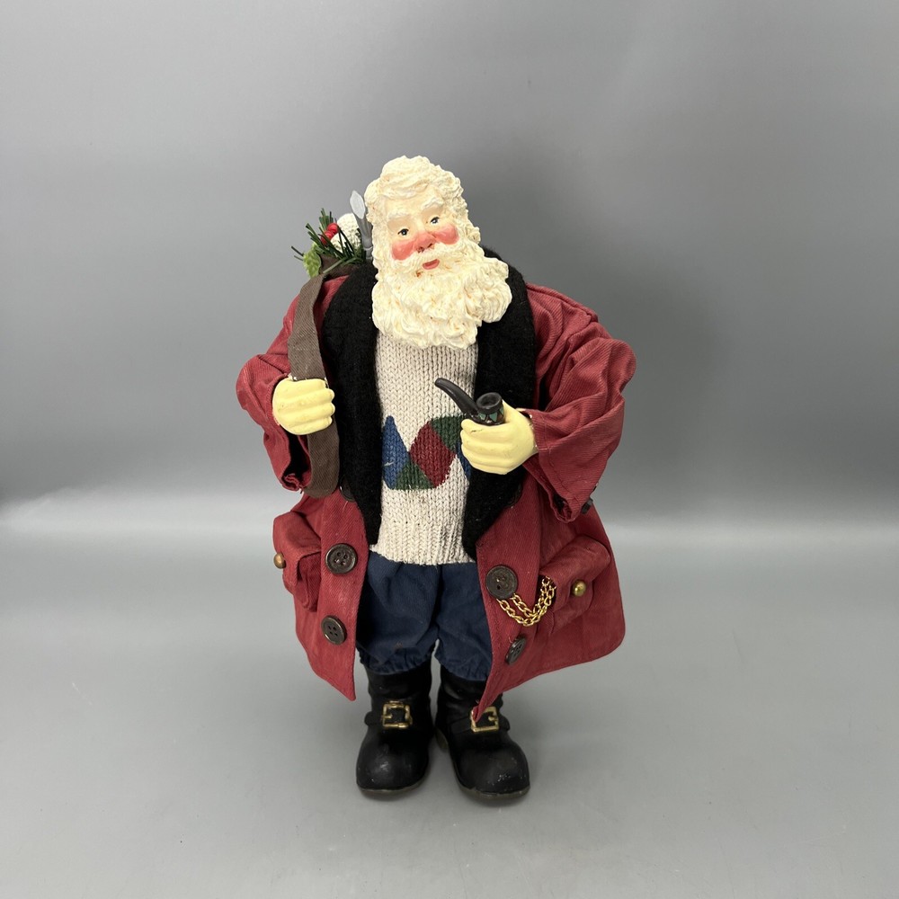 Golf Course Santa Traditions ® 10" Fabric Mache