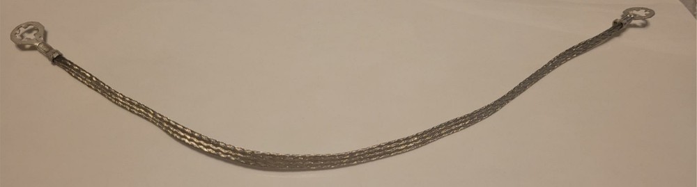 Electrical Ground Strap 1/4" x 7" #10 Studs - Pack of 3