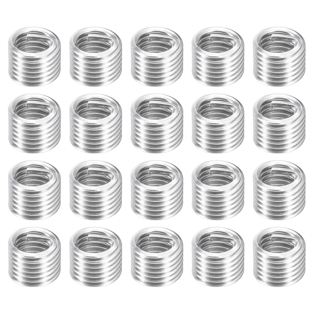 50Pcs Helical Threaded Inserts, 5/16"-18x1.5D Stainless Steel Threaded Socket