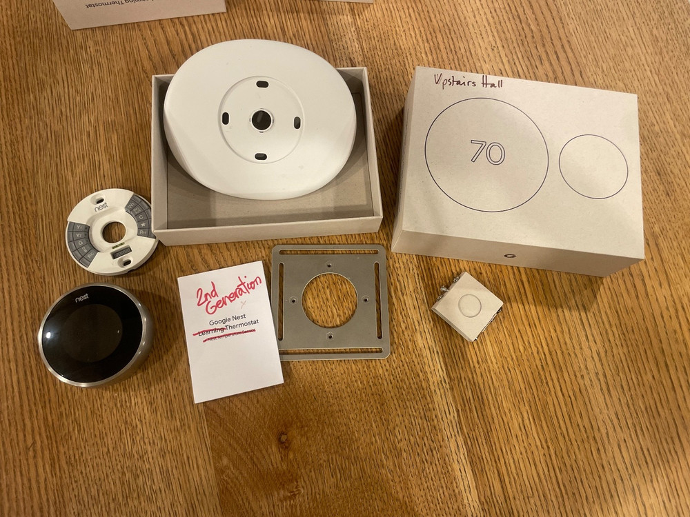 3 (THREE) Google NEST Thermostat 2nd Generation Programmable