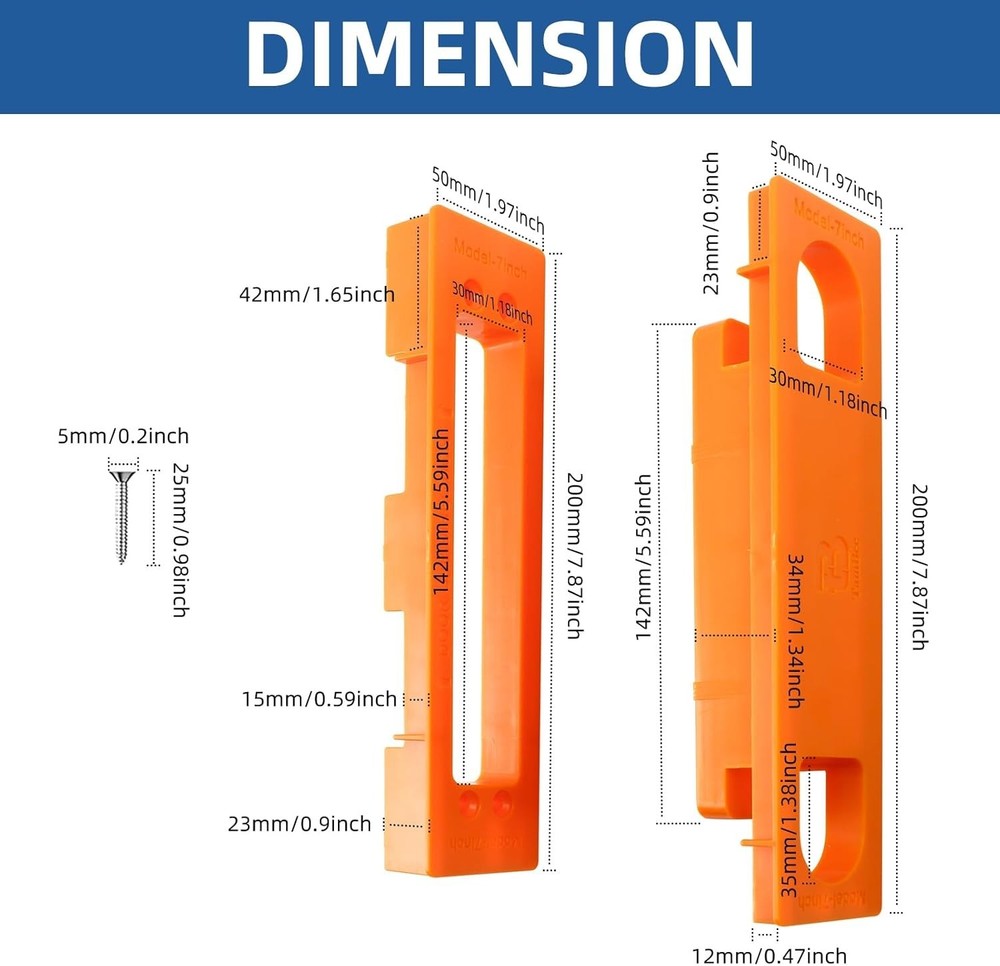 Hidden Hinge Template Invisible Hinge Router Guide Template for Installation ...
