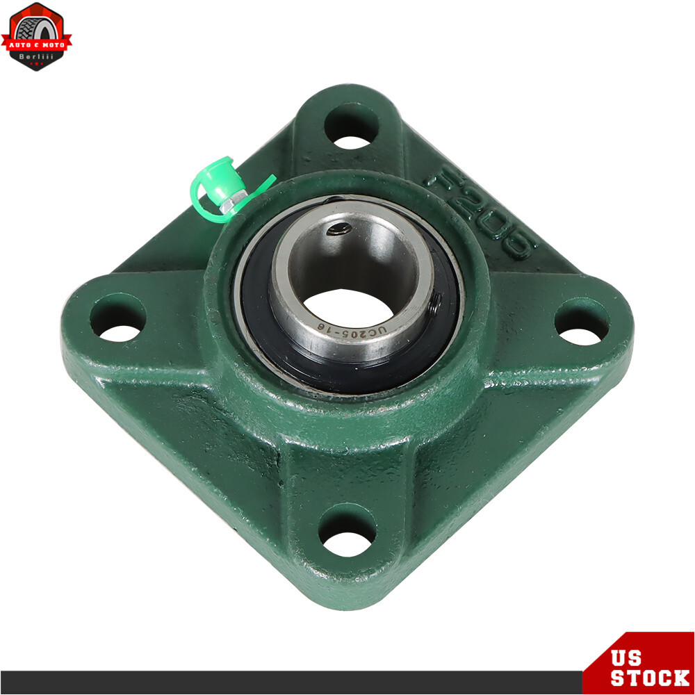 10 Pack UCF205-16 1" Bore 4 Bolt Solid Base Pillow Block Flange Bearing