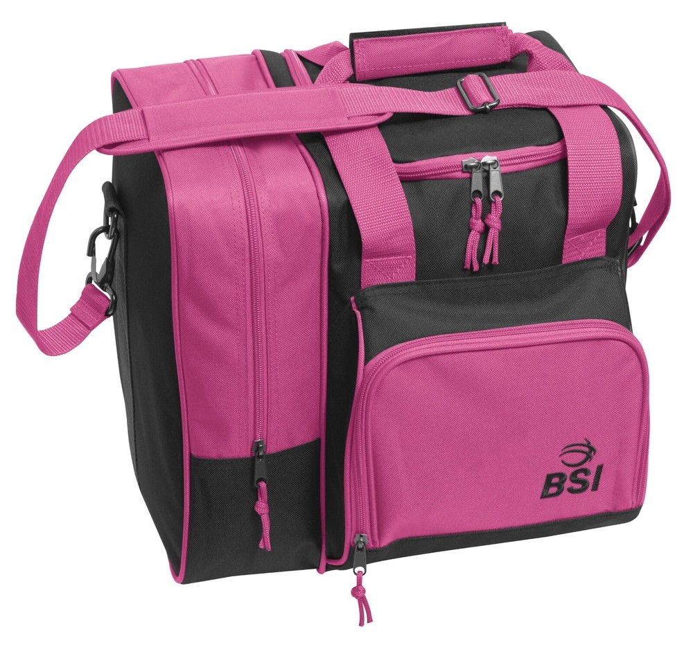 BSI Deluxe Single Bowling Bag Black/Pink