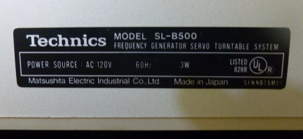 Technics SL-B500 Frequency Generator Servo Automatic Turntable + Shure M92E