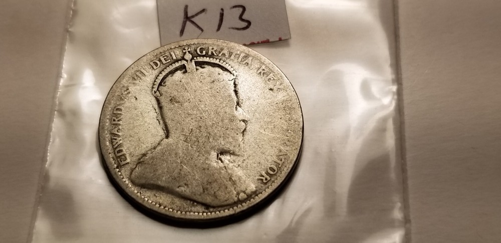 Canada 1906 25 Cent Silver Coin Id1.