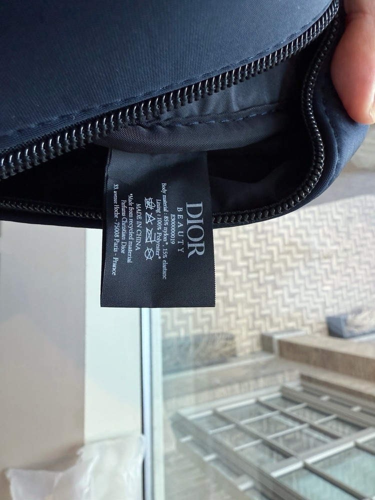 Dior Beauty Dark Blue Pouch Travel Case