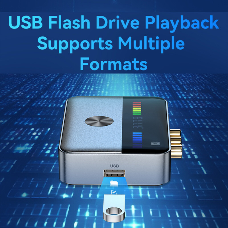 USB NFC Bluetooth Receiver Transmitter Digital To Analog 3.5mm RCA Audio Adapter