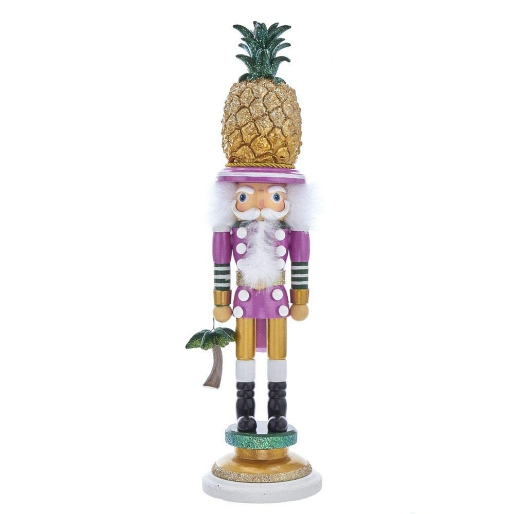 Kurt S. Adler 19.5-Inch Hollywood Pineapple Hat Nutcracker, Multi